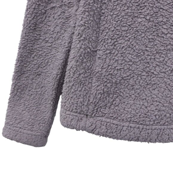 Patagonia Los Gatos 1/4-Zip Fleece Sweater Sz S Gray Slouchy Fit Pullover - Picture 8 of 12